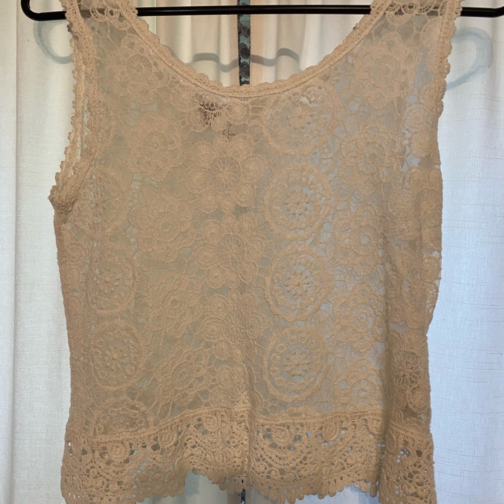 Lace crop top